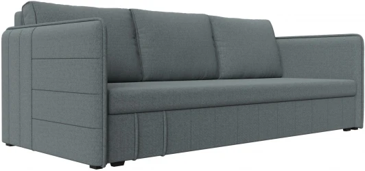 121144 Диван прямой Слим (Серый/Рогожка) Лига Диванов арт.121144