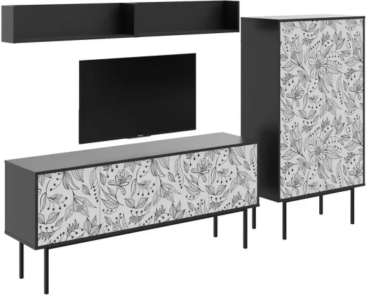 599606 Композиция Boho Color 6 ОГОГО (арт.599606), (ЛДСП/Черный)