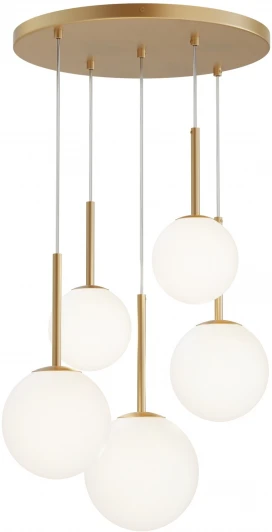 MOD321PL-05G1 Подвесной светильник Maytoni Basic form MOD321PL-05G1 (220V, на проводе, шарики)