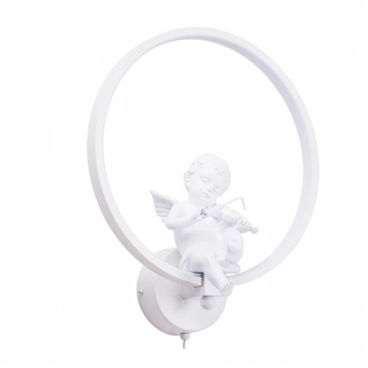 A6065AP-1WH Настенный светильник Arte Lamp Paradise A6065AP-1WH (для детской, LED, 220V, кольцо, ангелы)