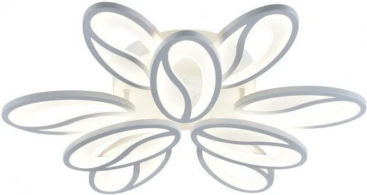 10222/9LED 139W Люстра потолочная светодиодная Grain 10222/9 LED*139W White (ночной режим, 220V, пульт управления)