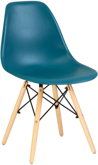 638PP-LMZL DSW, цвет сиденья морской волны (G-05), цвет основания светлый бук Стул обеденный DSW (ножки светлый бук, цвет морской волны (G-05))