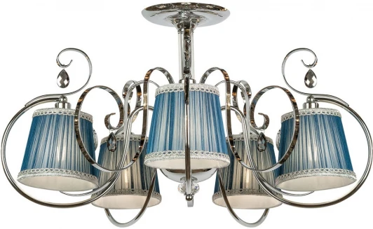 EVA PL5 CHROME Потолочная люстра на штанге AM Group EVA EVA PL5 CHROME