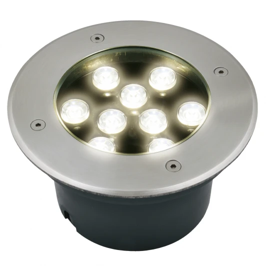 ULU-B12A-9W/2700K IP67 GREY Встраиваемый светильник уличный Uniel ULU-B12A-9W/2700K IP67 GREY (LED, 220V, круглые)