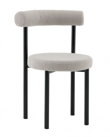 УТ000041336 Стул обеденный Флорео букле светло-серый Stool Group арт.УТ000041336