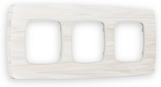 OF940303 Рамка Ambrella Volt OMEGA Opera (Бежевый мрамор) 3-ая OF940303