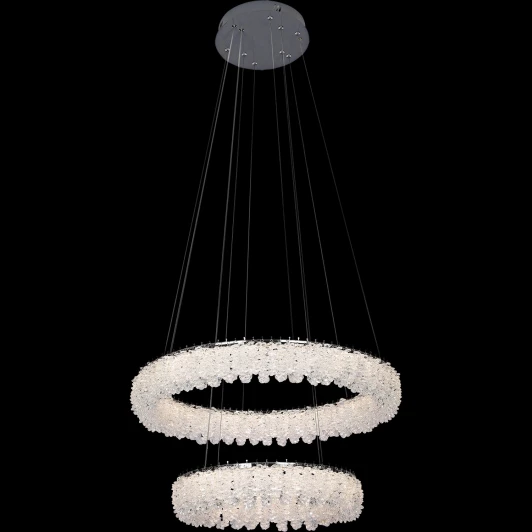 08056-0.4-272W CR Подвесная люстра светодиодная с регулировкой цветовой температуры Reluce 08056-0.4-272W CR (220V, хрусталь, на тросе)