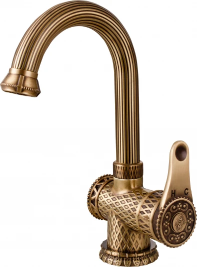 A 411U-BR Смеситель Zorg Antic A 411U-BR для раковины