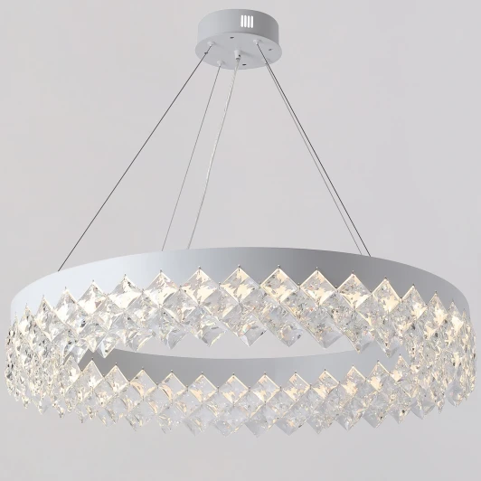 IL5200-800PZF-25 WT ELITE Подвесная люстра светодиодная хрустальная с регулировкой цветовой температуры и яркости ILLUMICO IL5200-800PZF-25 WT ELITE
