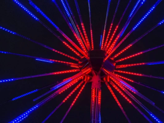 FRW-240-T42 Светодиодная фигура "Фейерверк" диаметр 2,4м 24В, 1512LED, IP65 Laitcom FRW-240-T42