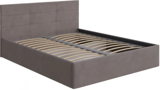 2028270 PROxSON Кровать Vector с бельевым ящиком (Ткань: Велюр Monopoly Капучино (297)) 180x200