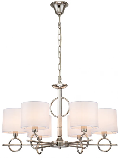 10167/6PL Подвесная люстра Moraine 10167/6PL E14*40W Nickel (220V, на цепи)