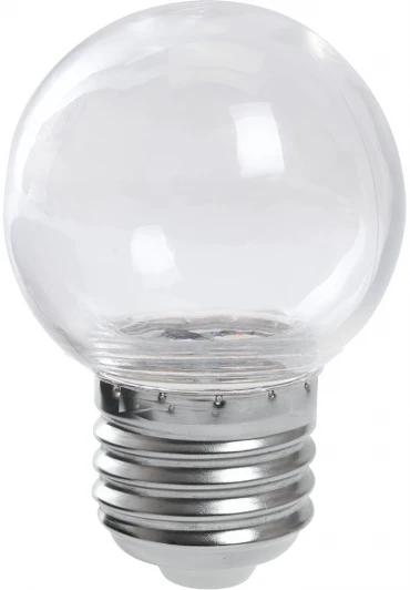 38119 Лампочка светодиодная прозрачный шар E27 1W Feron 38119