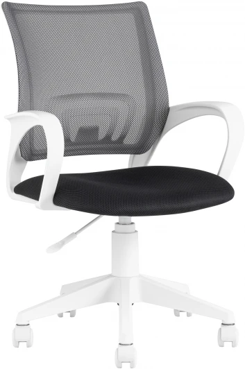 УТ000035493 Кресло офисное TopChairs ST-BASIC-W серый крестовина пластик белый УТ000035493
