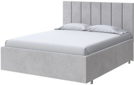 2023088 PROxSON Кровать Modern Large (Ткань: Велюр Teddy Стальной) 200x200