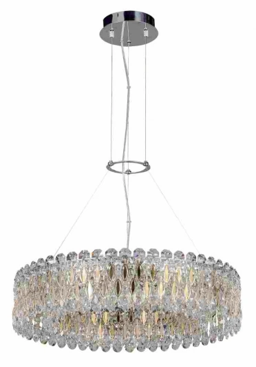 LIRICA SP10 D610 CHROME/GOLD-TRANSPARENT Подвесной светильник Crystal Lux Lirica SP10 D610 CHROME/GOLD-TRANSPARENT