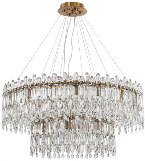 2158/05/26P Подвесная люстра ярусная большая Legacy 2158/05/26P Stilfort (220V, хрусталь, подвески)