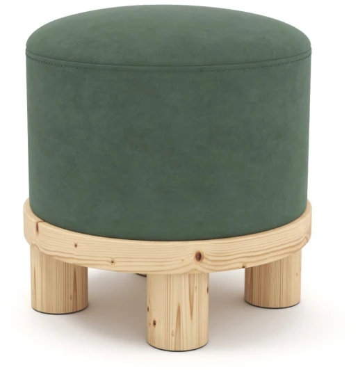 221165 Пуф Arsko Сканди 1 зеленый велюр
