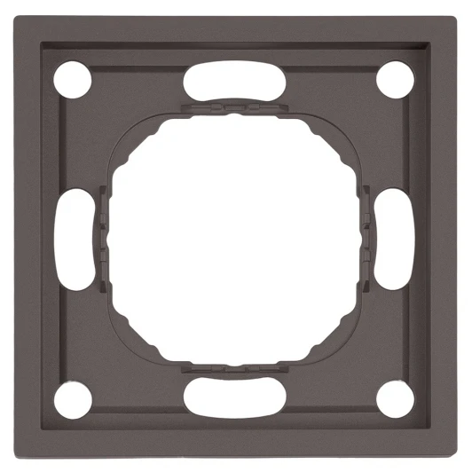 49936 Рамка на 1 пост (антрацит, soft touch) Stekker Эмили 49936