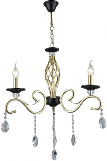 WD3596/3H-GD-BK-CL Подвесная люстра Wedo Light Elek WD3596/3H-GD-BK-CL