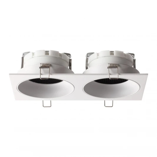 371007 Светильник встраиваемый Novotech Gemini 371007 белый IP20 GX53 12W 220V