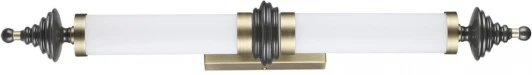 5404/28WL Настенный светильник Odeon Light Ula 5404/28WL бронзов.брашированн./черный/стекло/керамика LED 28W 3000K (220V, выключатель, круглые)