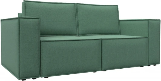 121893 Диван прямой Куба мини (Зеленый/Рогожка) Лига Диванов арт.121893