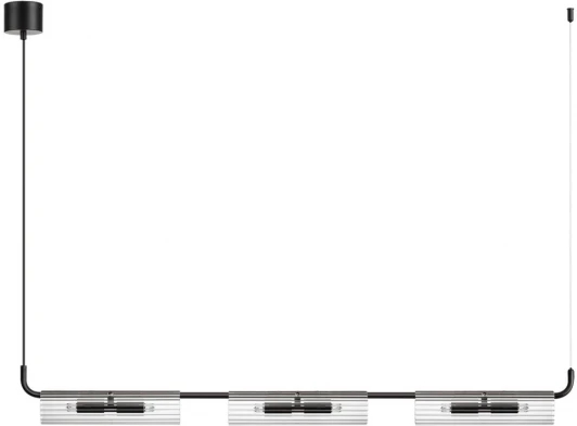 6561/6 Подвесной светильник Lumion Toronto 6561/6 черный/прозрачный/металл/стекло G9 6*20W 220V (на проводе)