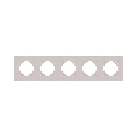 AT5CM Рамка 5-постовая кашемир матовый Kollinger Aspekt AT5CM