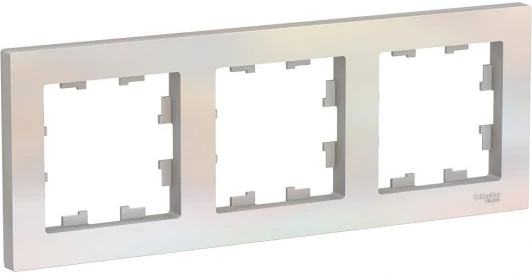 ATN000403 Рамка на 3 поста (жемчужный) Systeme Electric AtlasDesign ATN000403