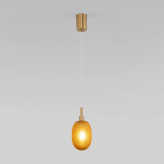 50266/1 янтарный Подвесной светильник Eurosvet Pineapple 50266/1 янтарный (220V, на проводе)