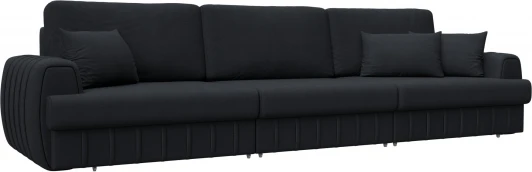 129253 Диван прямой Лига-057 НПБ Лонг Лига Диванов (Замша) арт.129253