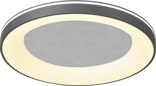 628/A LED Потолочный светодиодный светильник круглый Escada Lemma 628/A LED 95Вт металл/акрил, серебро/белый (регулировка яркости, 220V, пульт управления, круглые)