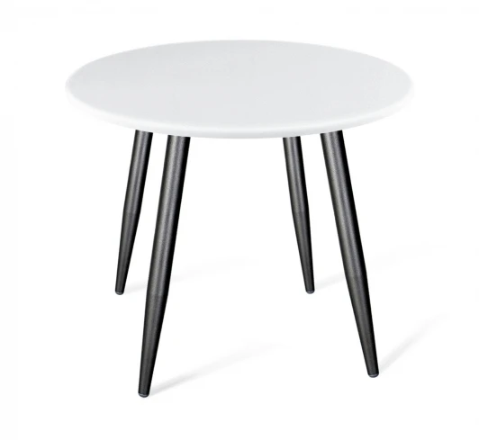 3707442302 Стол Sheffilton SHT-TU104/80 МДФ черный муар/белый 3707442302