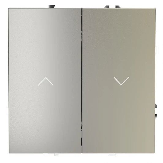 VLS020704 Выключатель встраиваемый Voltum S70 для жалюзи 10А, (шелк)