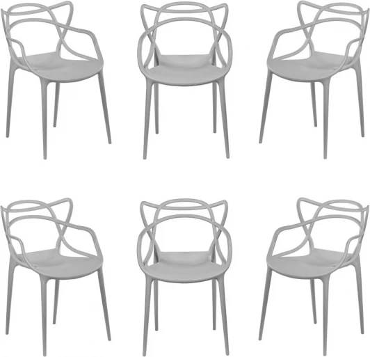 FR 0133S Комплект из 6-ти стульев Bradex Home Masters серый (FR 0133S)