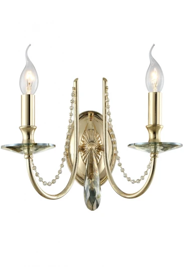 VICTORIA AP2 GOLD/AMBER Бра Crystal Lux Victoria AP2 GOLD/AMBER