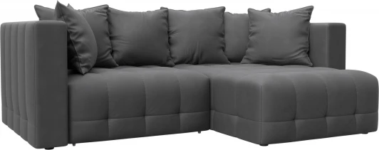 128816 Диван угловой Лига-052 НПБ угол универсальный Лига Диванов (Замша) арт.128816