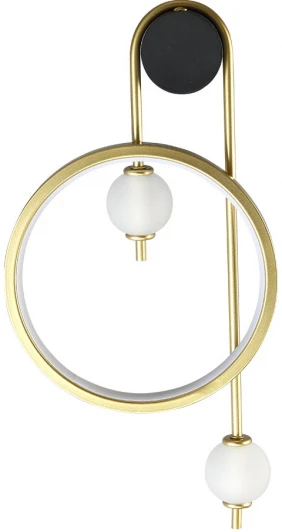 RODRIGO AP20W LED BLACK/GOLD Настенный светильник RODRIGO AP20W LED BLACK/GOLD (220V, шарики, кольцо)