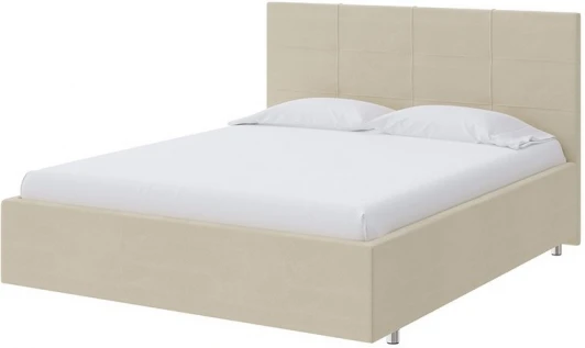1910762 PROxSON Кровать Neo (Ткань: Велюр Forest 726 Светло-бежевый) 180x200