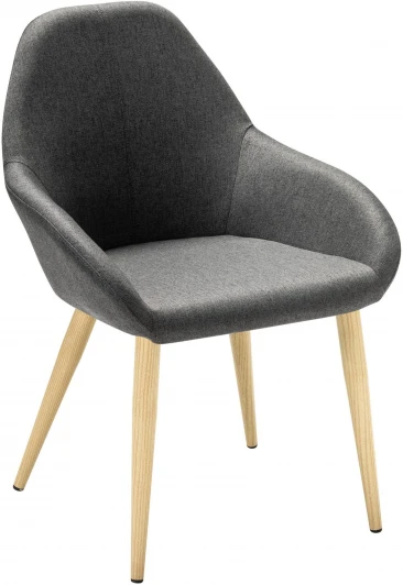 410119131h_ТмСер_н.дуб Кресло Kent темно-серый/нат.дуб R-Home арт.410119131h_ТмСер_н.дуб