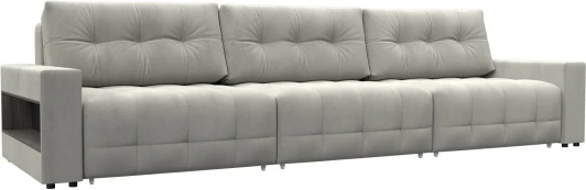 128922 Диван прямой с полками Лига-053 НПБ Лонг Лига Диванов (Велюр) арт.128922