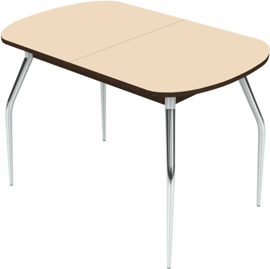 100397 Стол Ривьера СВ Мини, Венге/Стекло молочное, Аврора