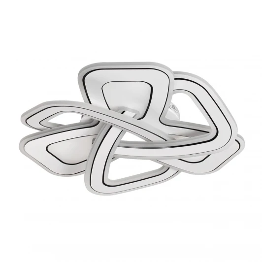 8015/160CL Потолочная люстра светодиодная Lumion Jazz 8015/160CL белый, хром/белый металл/акрилл LED 160W 220V 3000-6000K