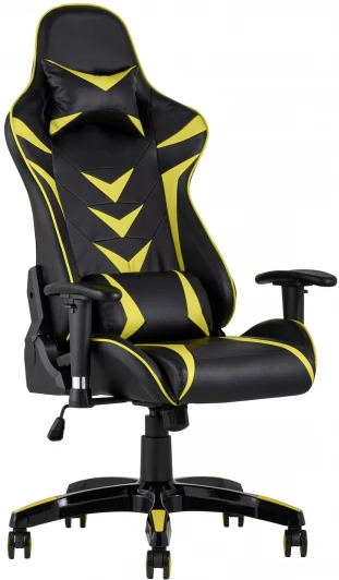 УТ000004601 Кресло игровое Corvette желтое Stool Group УТ000004601
