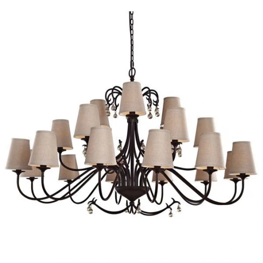 L17800.03 Подвесная большая люстра L'Arte Luce Chalet L17800.03 (220V, ковка, на цепи)