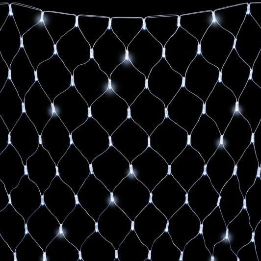 NTL384CAP-10-2W Светодиодная сеть с колпачком 2 x 3 м белая 220В, 384 LED, провод прозрачный ПВХ, IP65 Laitcom NTL384CAP-10-2W