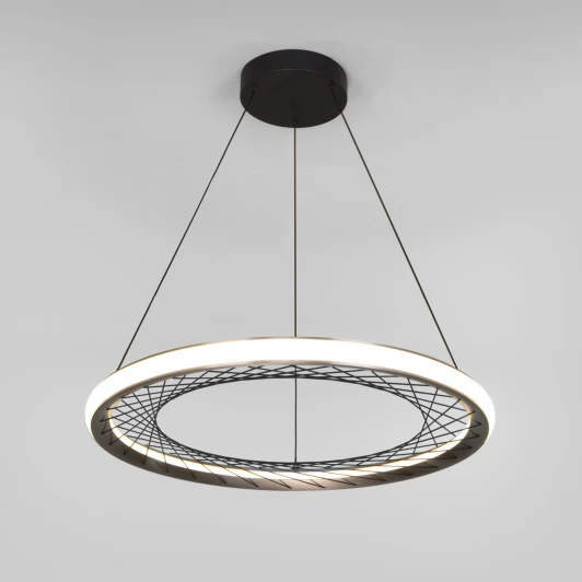 40024/1 LED серый Подвесной светодиодный светильник Eurosvet Parafe 40024/1 LED серый (220V, на тросе, круглые)