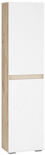 580872 Шкаф Алетра П-500 (Алетра П-500 дуб крафт серый / глянец белый) Woodville арт.580872