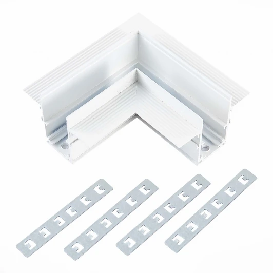 ST007.529.12 Угол-соединитель для встраиваемого магнитного шинопровода под ГКЛ 12мм ST Luce Skyline 48 ST007.529.12